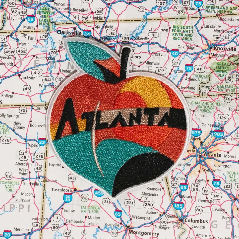 Vagabond Heart Atlanta strygemærke USA souvenir