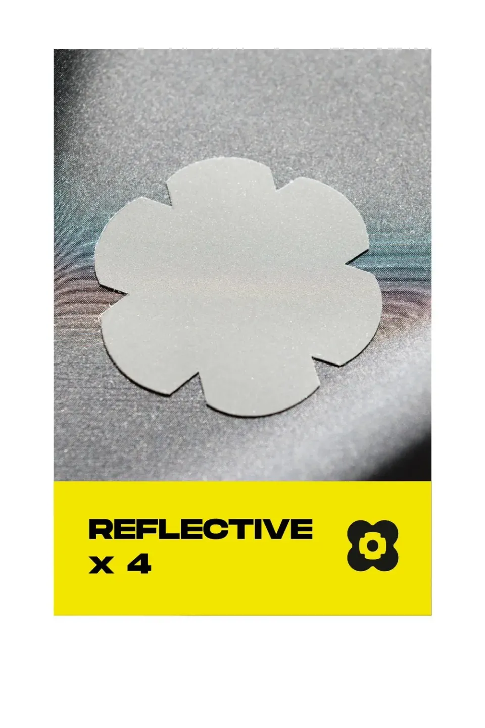 FabPatch LOISTO reflekslapper sort 4 stk