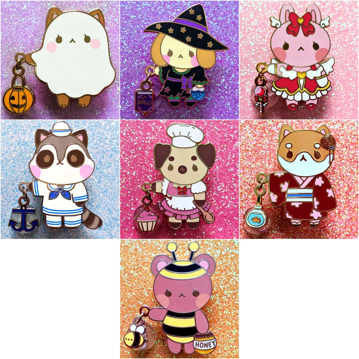 Appleminte Mega Pin mystery bag emaljepins 5 stk standard