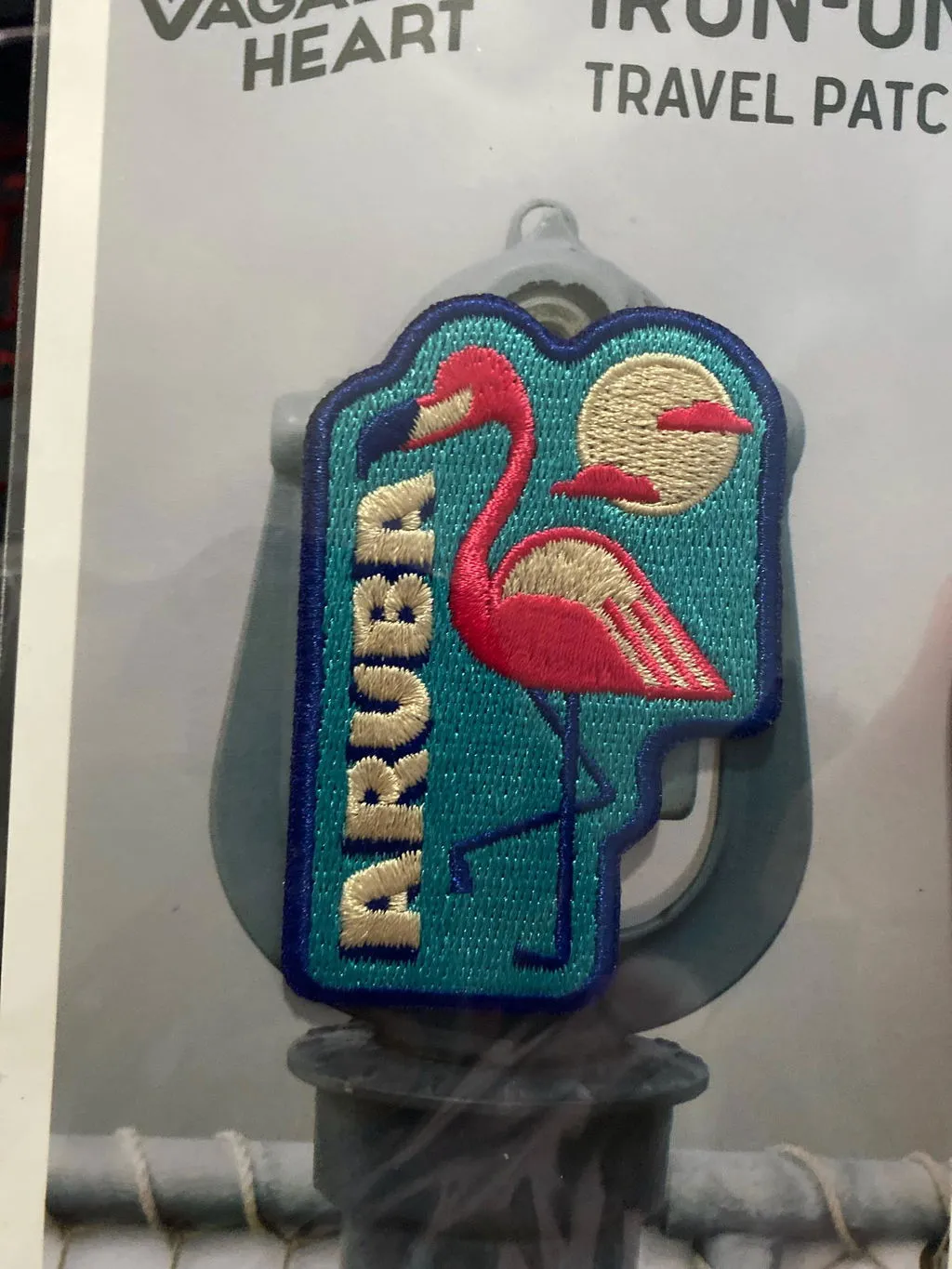 Vagabond Heart Aruba strygemærke broderet