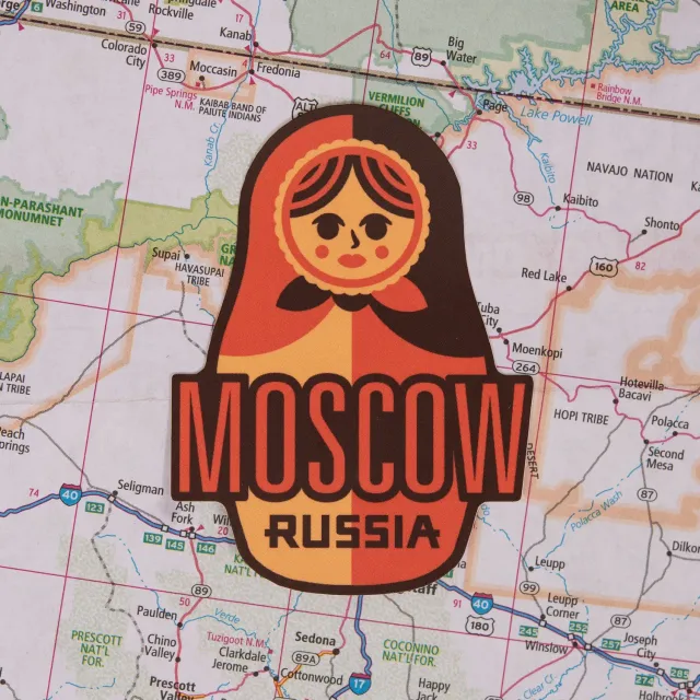 Vagabond Heart Moscow klistermærke matrjosjka