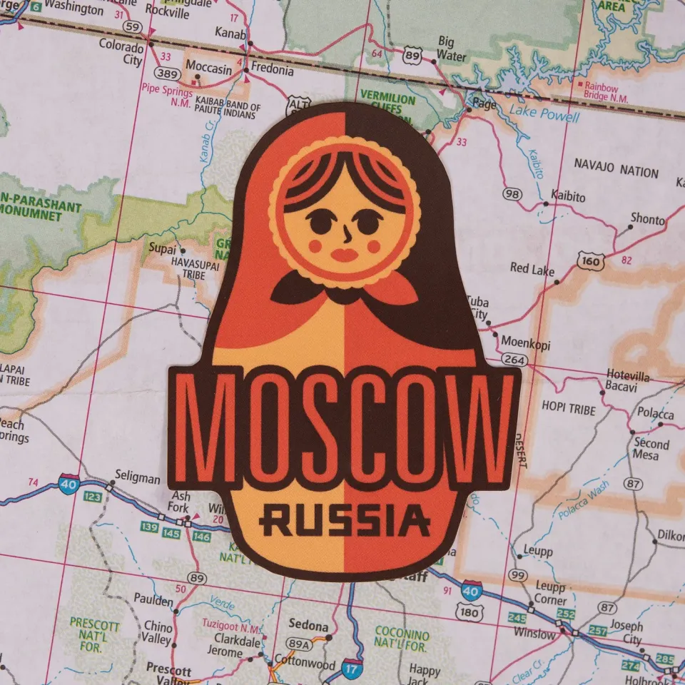 Vagabond Heart Moscow klistermærke matrjosjka