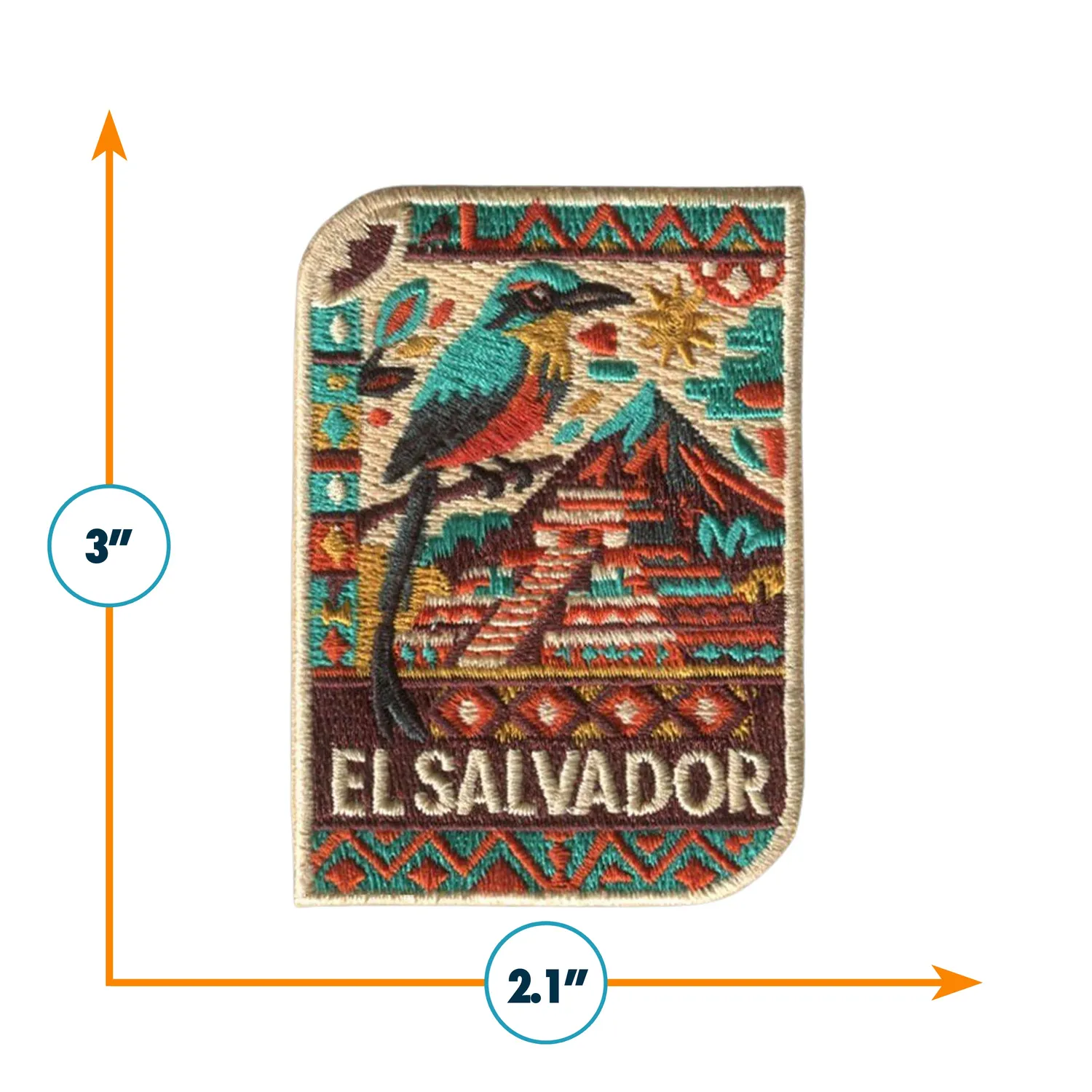 Vagabond Heart El Salvador strygemærke broderet