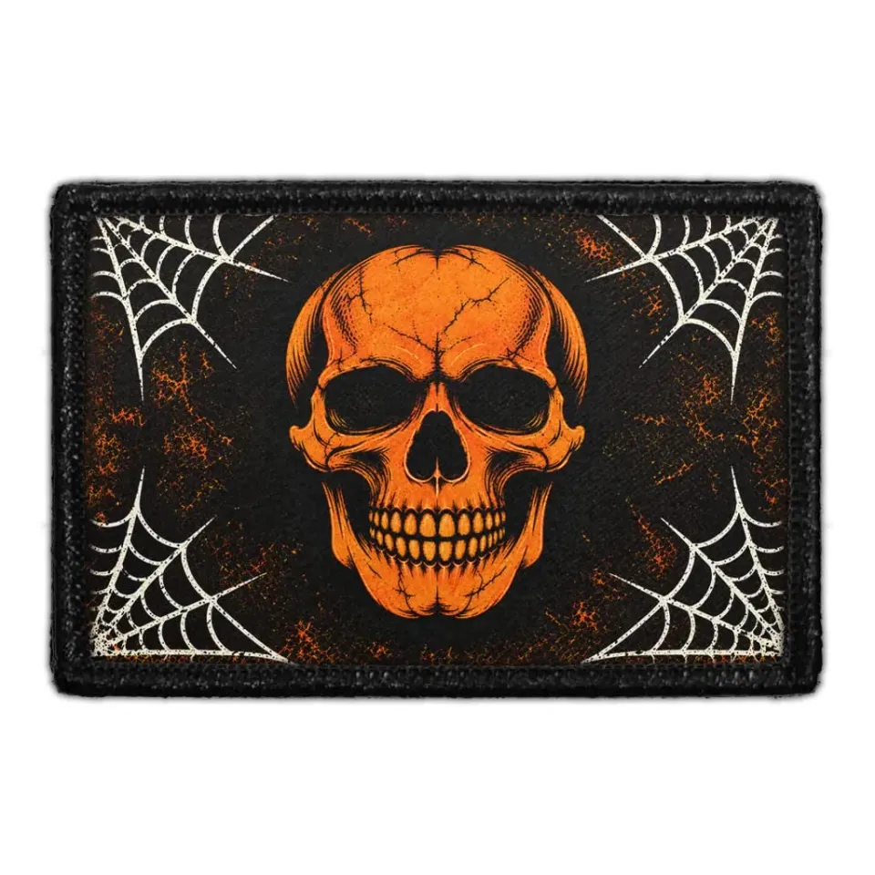 Pull Patch Spooky Skull patch 76x51 mm halloween