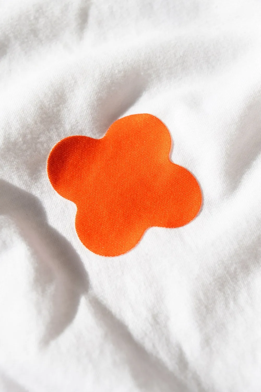 FabPatch Stretch Orange flowers lapper 3-pak stræk