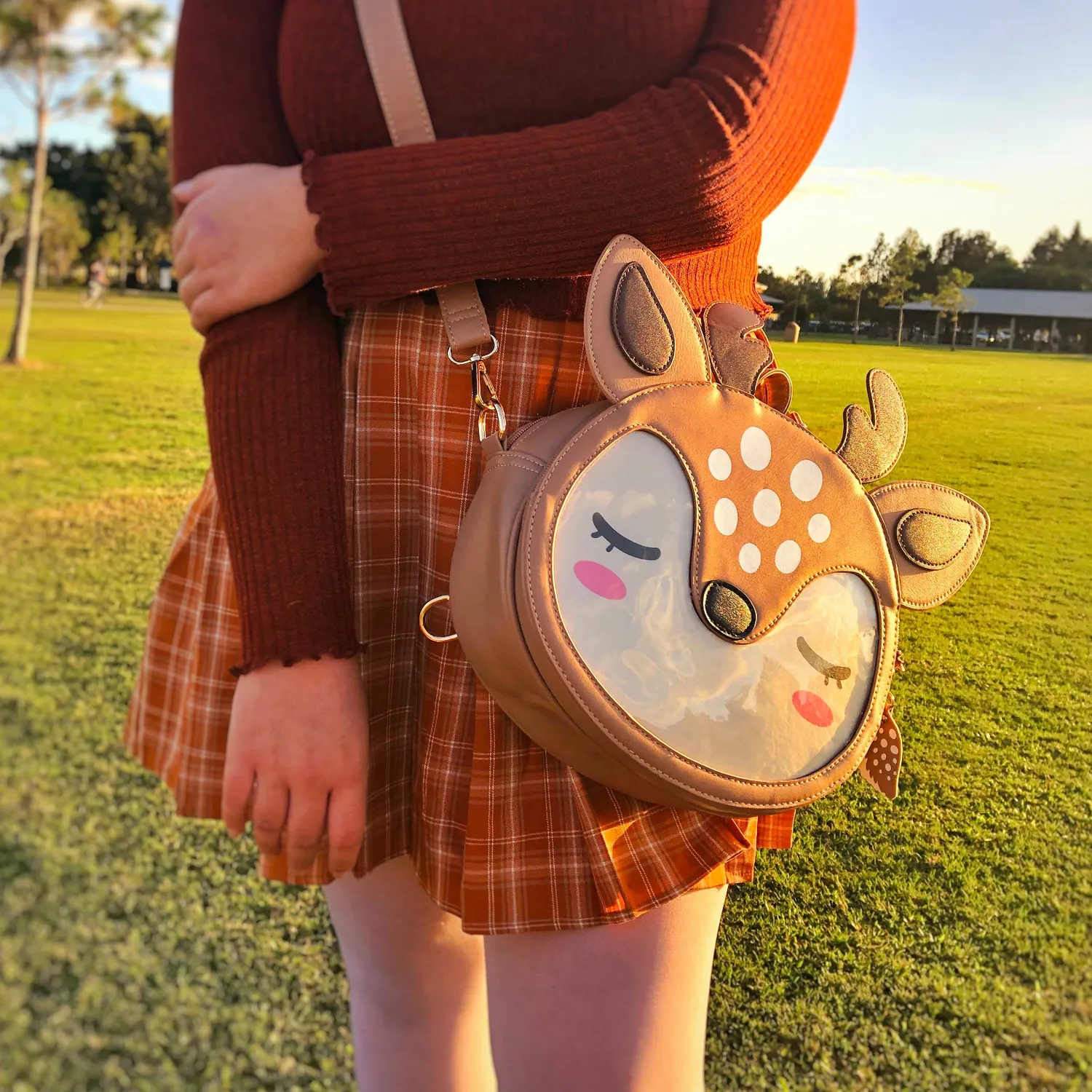 Appleminte Deer ita-taske rygsæk beige 23 cm