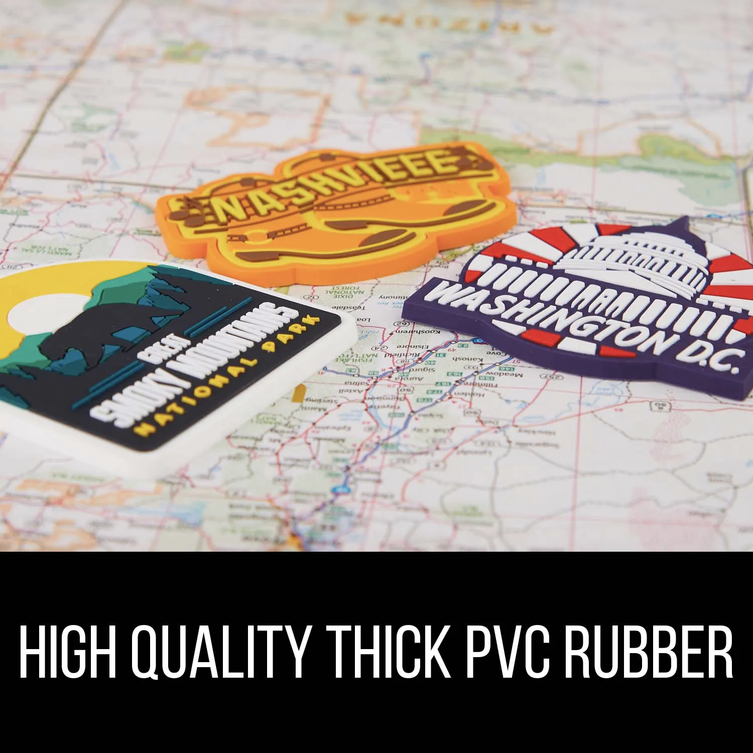 Vagabond Heart Nashville køleskabsmagnet PVC 3"