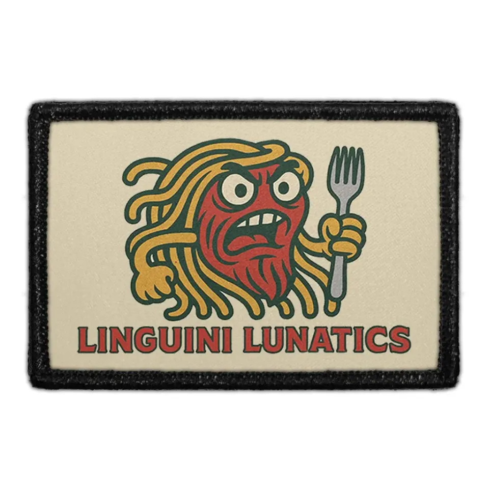 Pull Patch Linguini Lunatics Italy patch 76 mm sjov