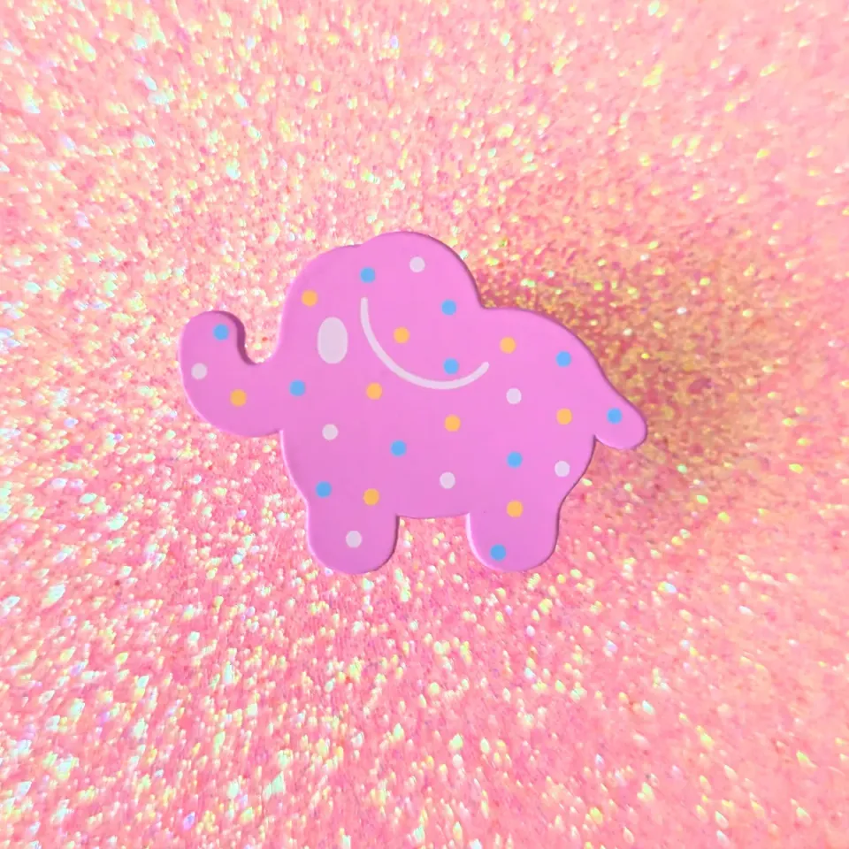 Appleminte Frosted Elephant Cookie emaljepin 25 mm