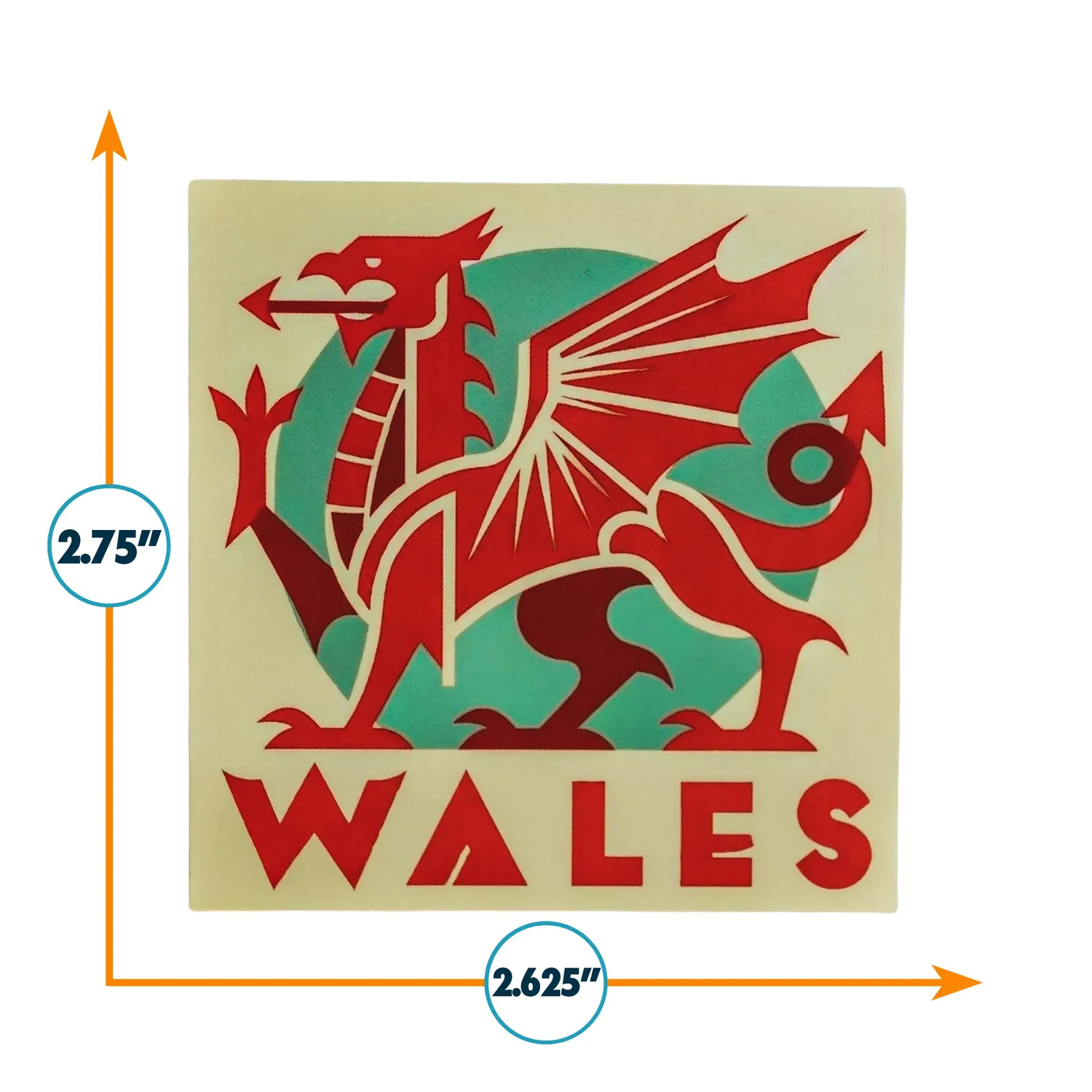 Vagabond Heart Wales klistermærke vinyl vejrbestandig