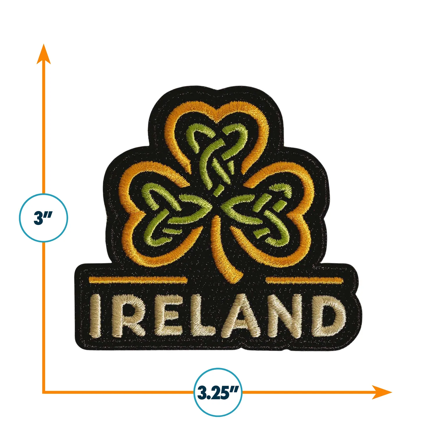 Vagabond Heart Ireland patch kløver strygemærke