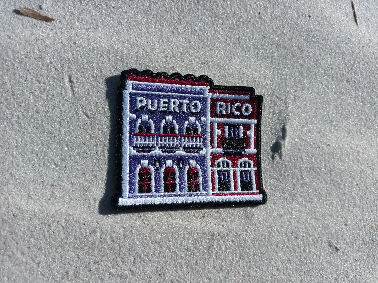 Vagabond Heart Puerto Rico strygemærke farverigt