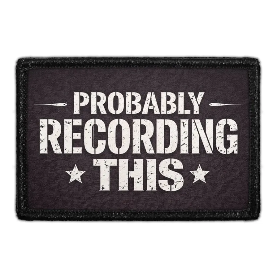 Pull Patch Probably Recording This patch med velcro politi