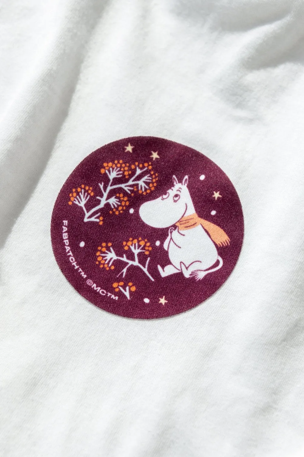 FabPatch Moomin Stargazing tekstillapper 2 stk røde