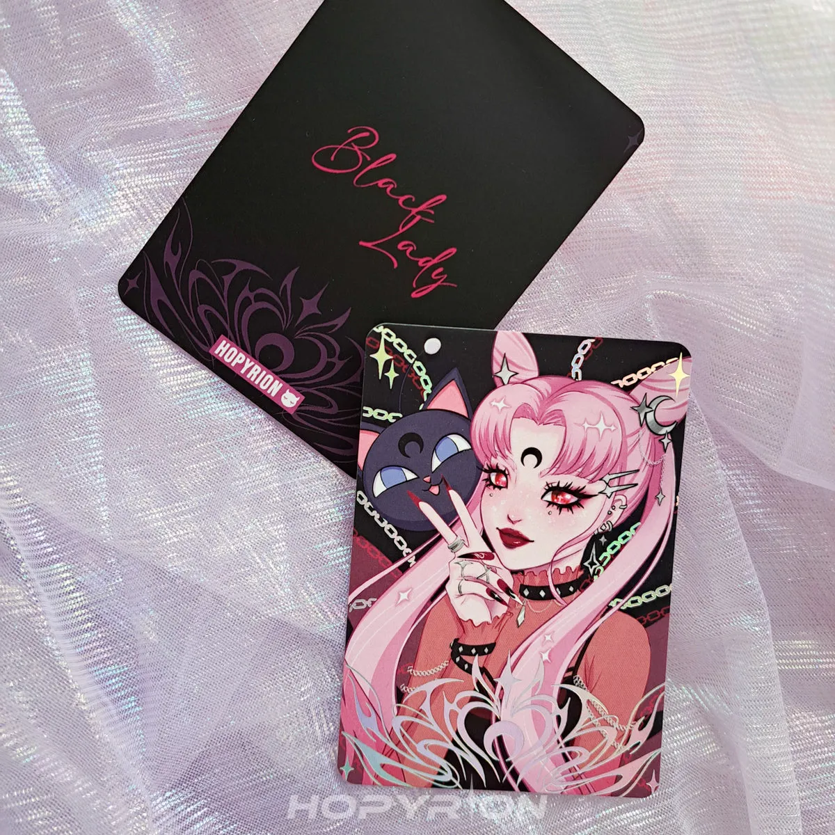 Hopyrion Black Lady mini print A7 holografisk