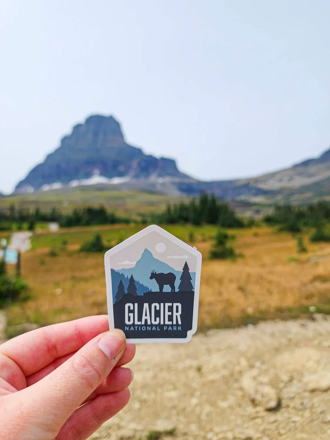 Vagabond Heart Glacier National Park sticker 70x57 mm