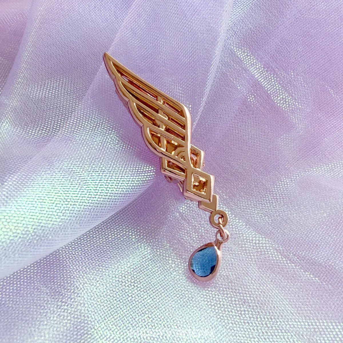 Hopyrion Cascading Wing hårklips guld 3 cm