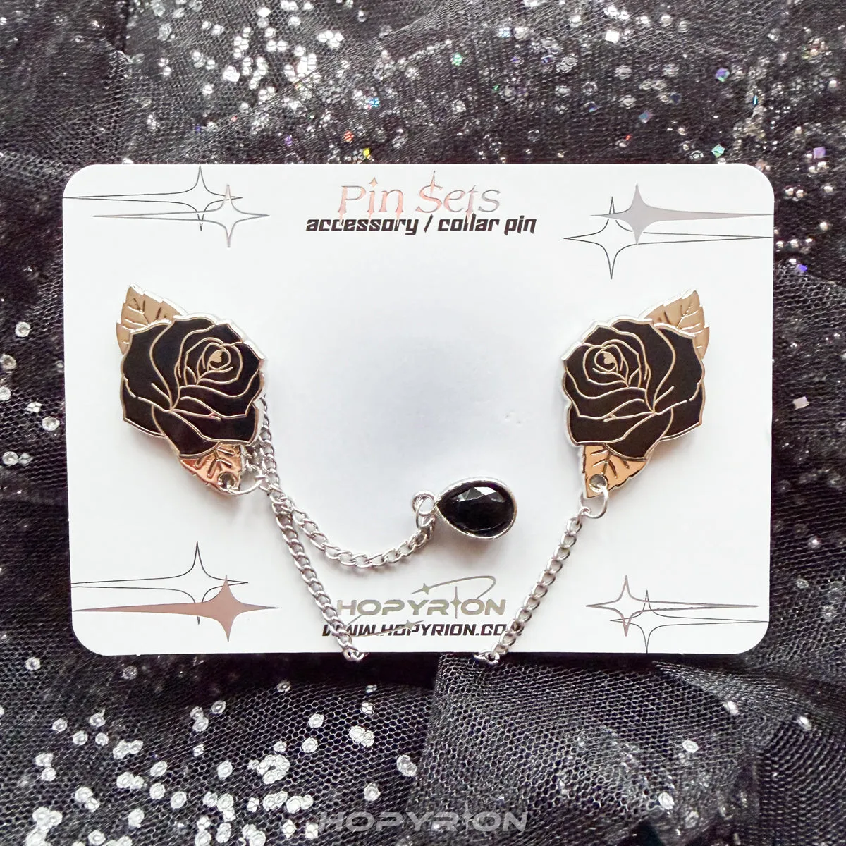 Hopyrion Fiery Rose chain pin blomst guld