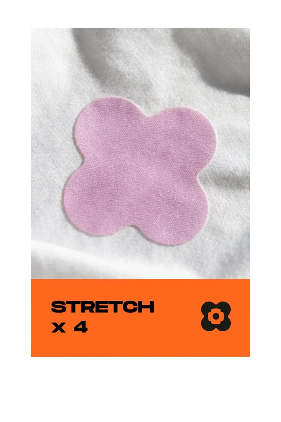 FabPatch Stretch Pink strygemærker 4-pak
