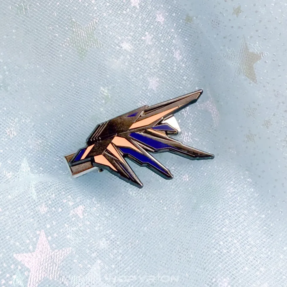 Hopyrion Gravity Wing hårspænde 3 cm nikkel