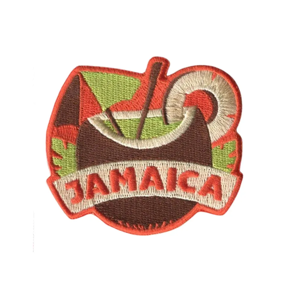 Vagabond Heart Jamaica strygemærke broderet