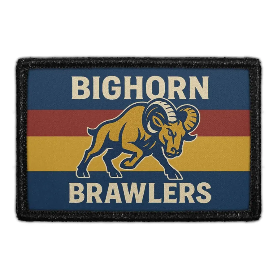 Pull Patch Big Horn Brawlers patch med velcro hold