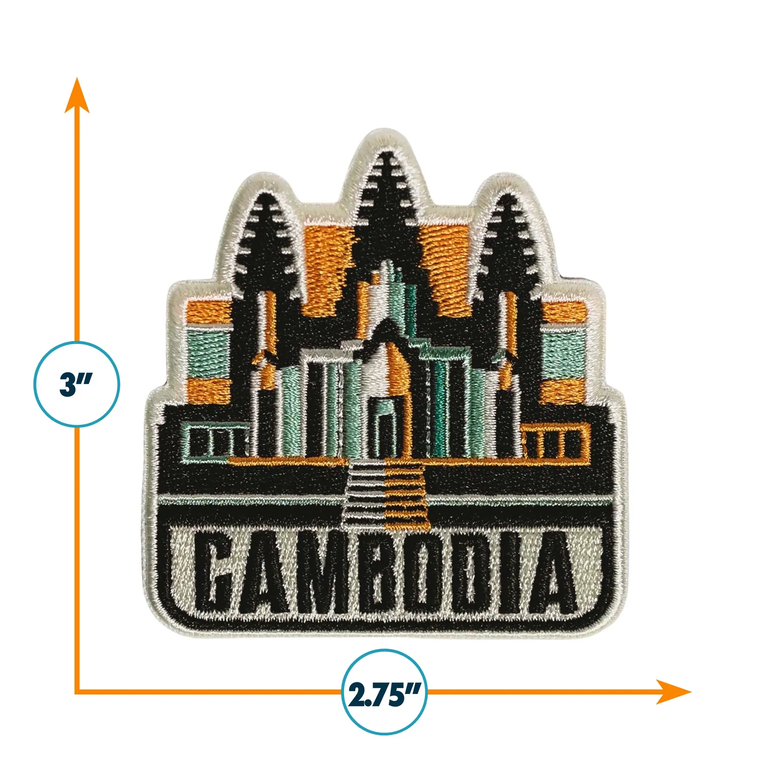 Vagabond Heart Cambodia strygemærke broderet