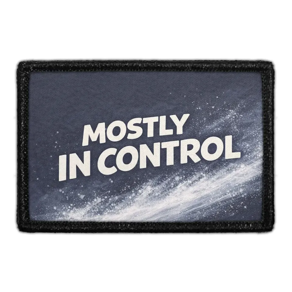 Pull Patch Mostly In Control patch med velcro