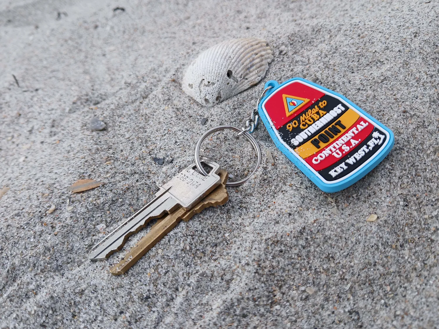 Vagabond Heart Key West nøglering bøje 3D PVC