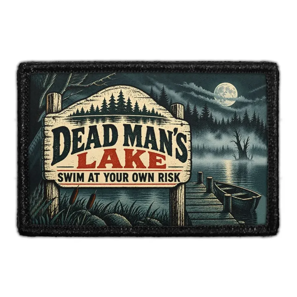 Pull Patch Dead Man's Lake patch velcro 3x2 halloween