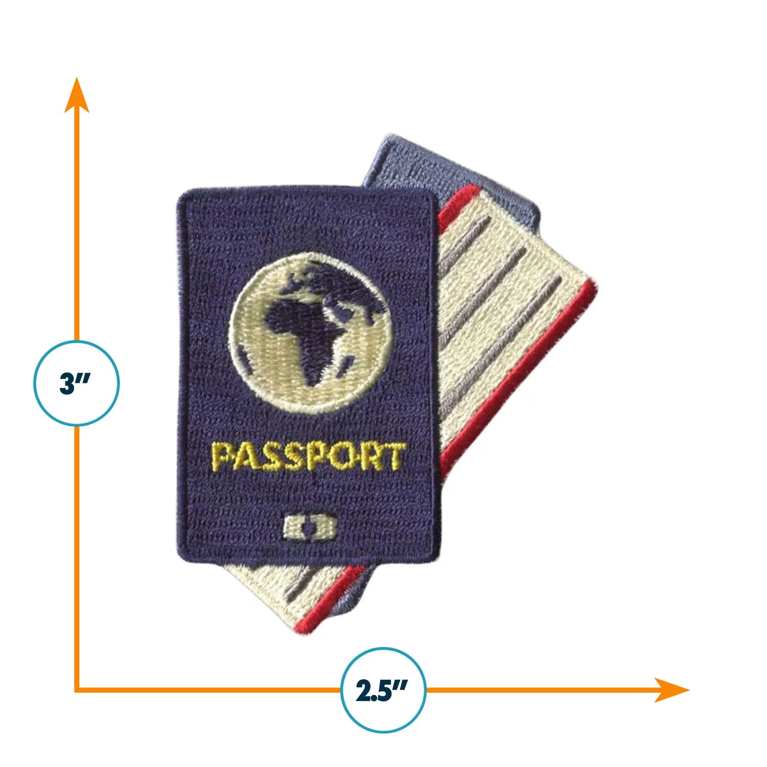 Vagabond Heart Passport patch 3D broderi