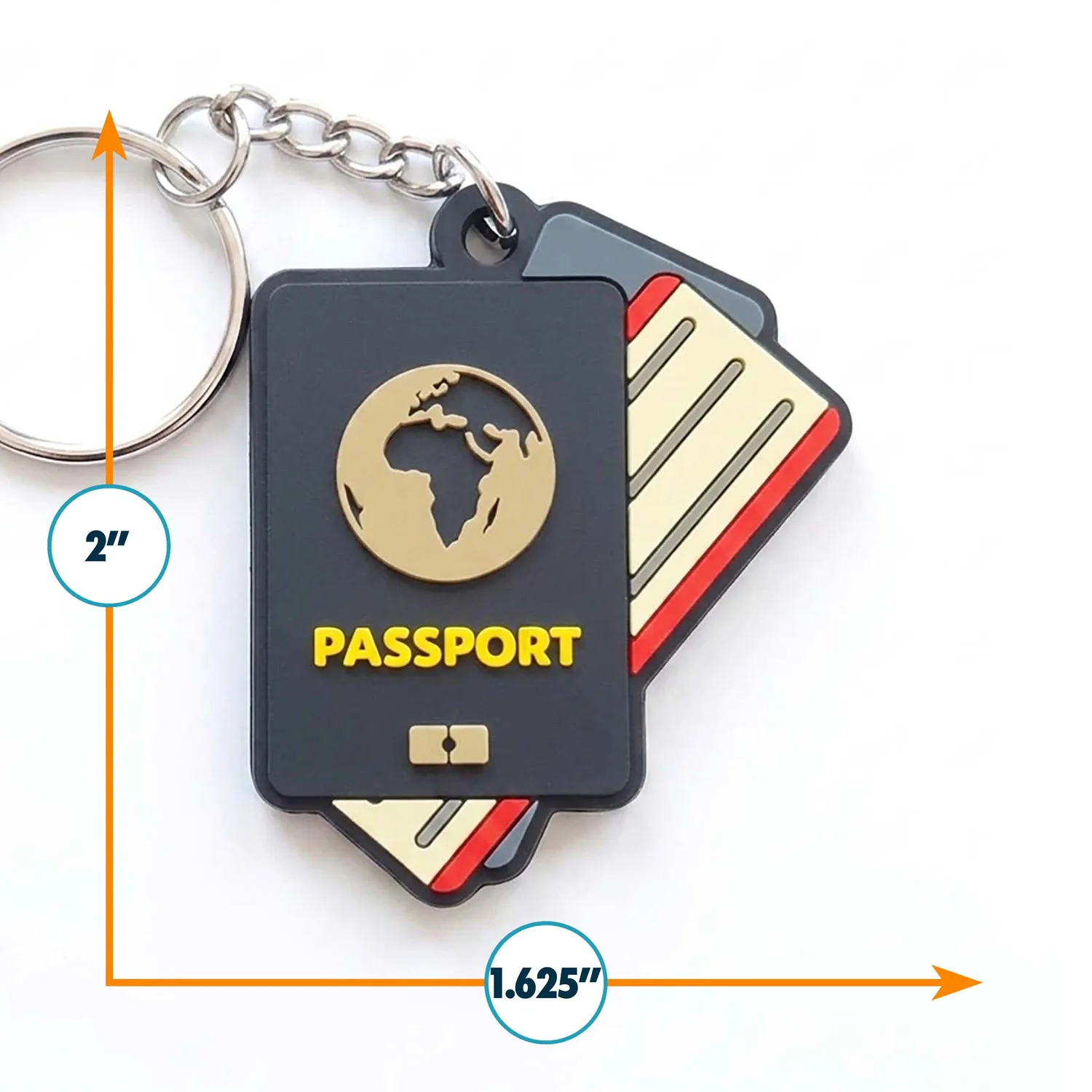 Vagabond Heart Passport nøglering PVC