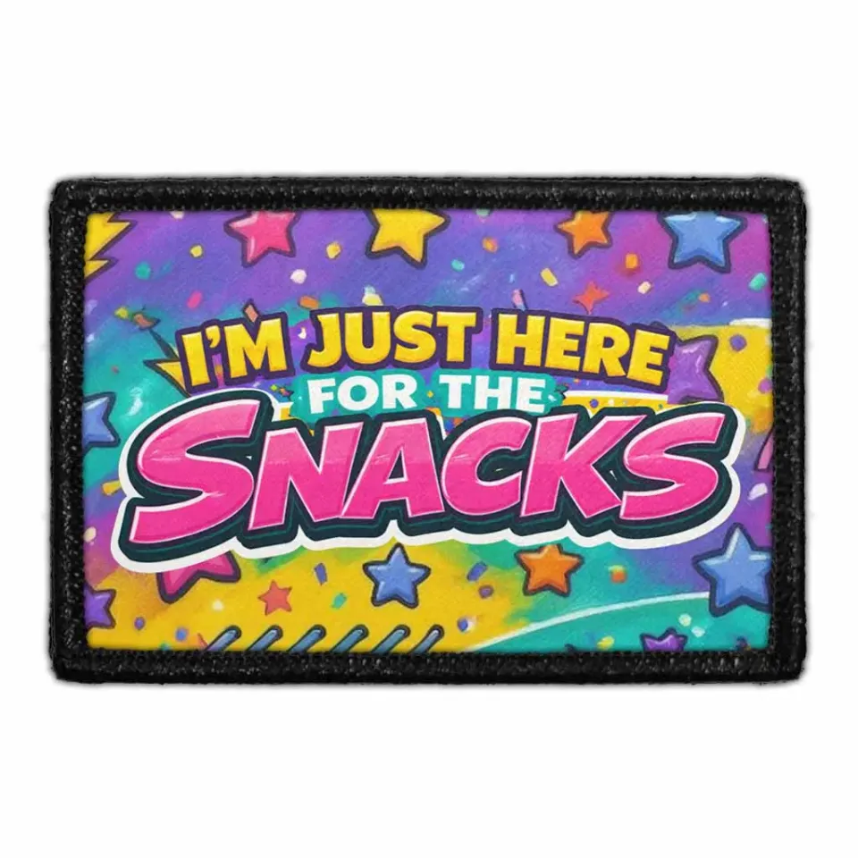 Pull Patch I’m Just Here For The Snacks 90's patch velcro
