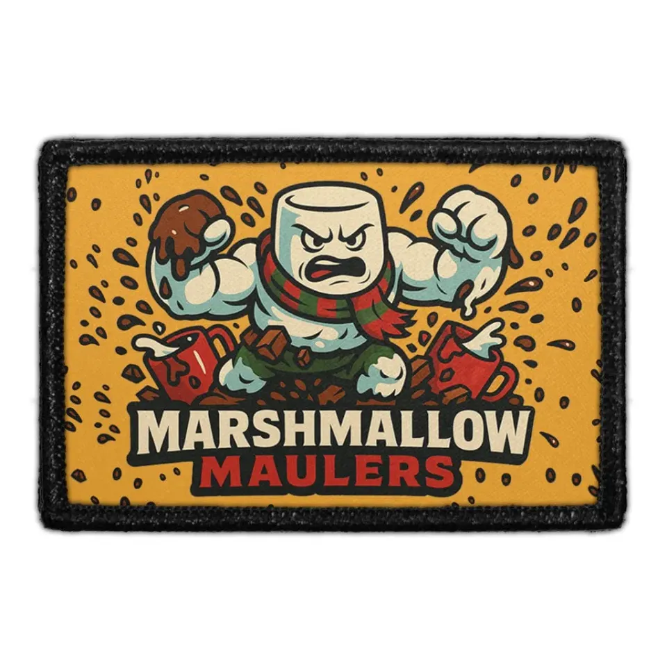 Pull Patch Marshmallow Maulers patch velcro jul 76x51 mm