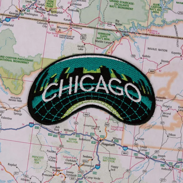 Vagabond Heart Chicago patch strygemærke 3D broderi