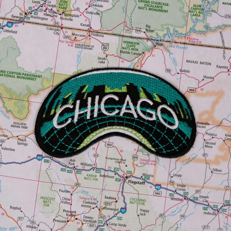 Vagabond Heart Chicago patch strygemærke 3D broderi