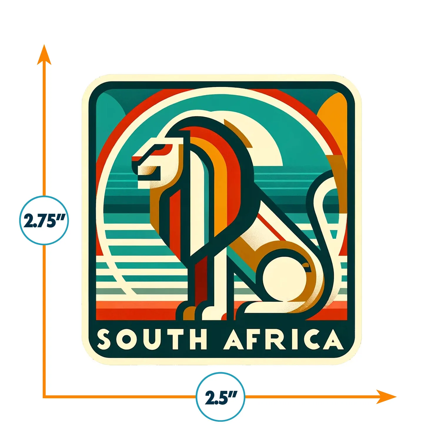 Vagabond Heart South Africa klistermærke vinyl