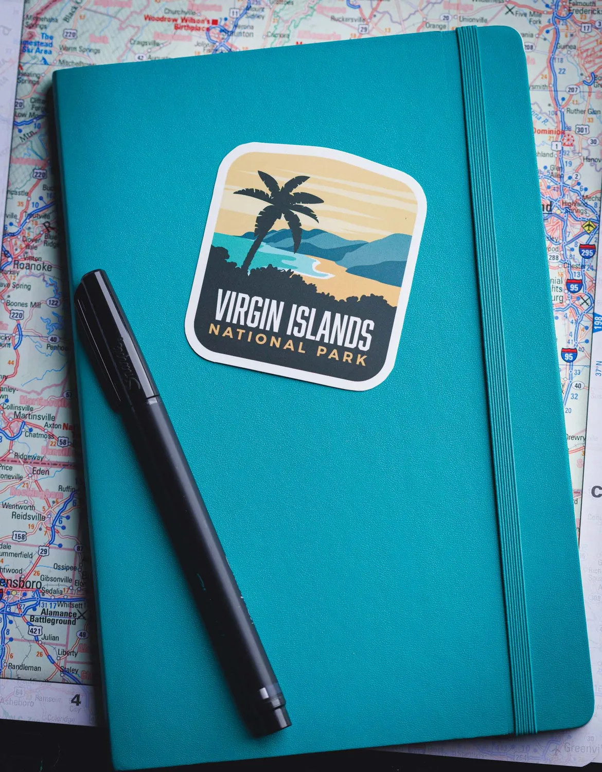 Vagabond Heart Virgin Islands klistermærke park