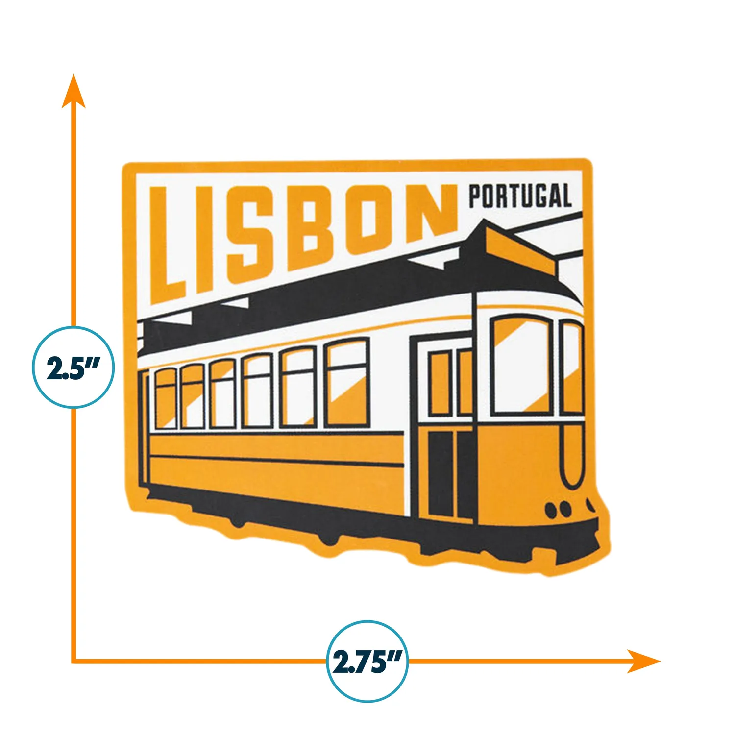Vagabond Heart Lisbon sticker Portugal 64x70 mm mat