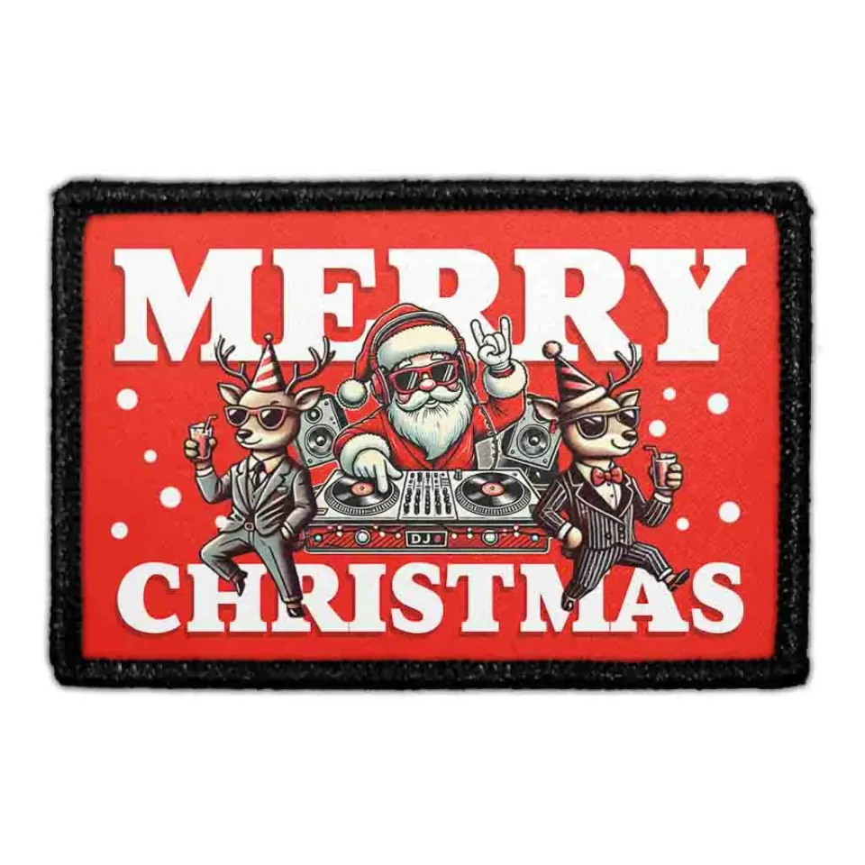 Pull Patch DJ Santa patch 3x2 velcro jul