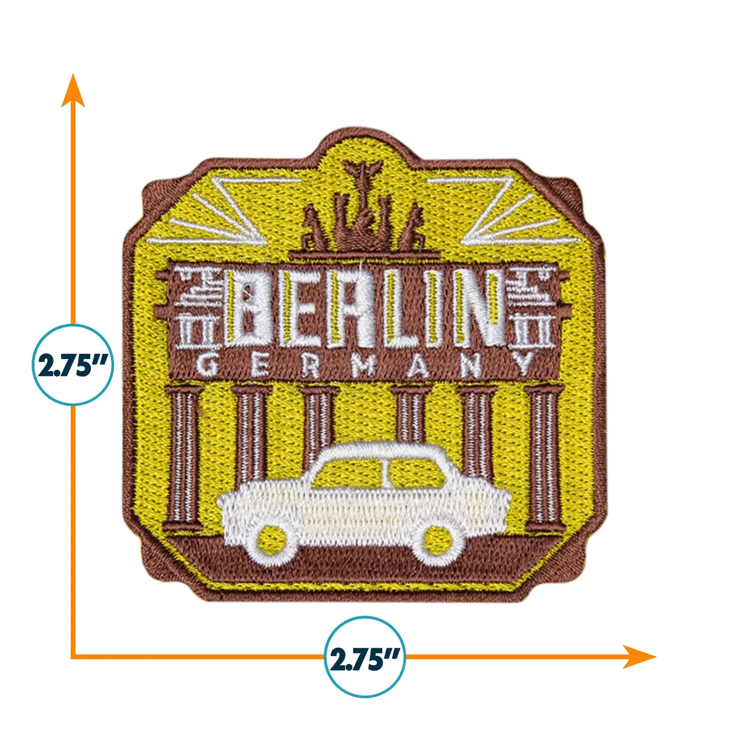 Vagabond Heart Berlin Germany patch stryges på