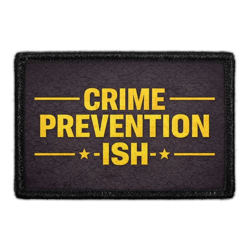 Pull Patch Crime Prevention-Ish patch 3x2 politi