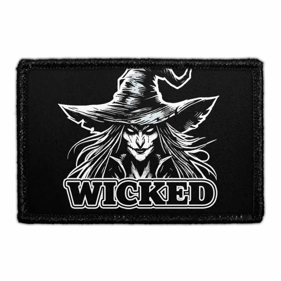 Pull Patch Wicked Witch patch med velcro halloween