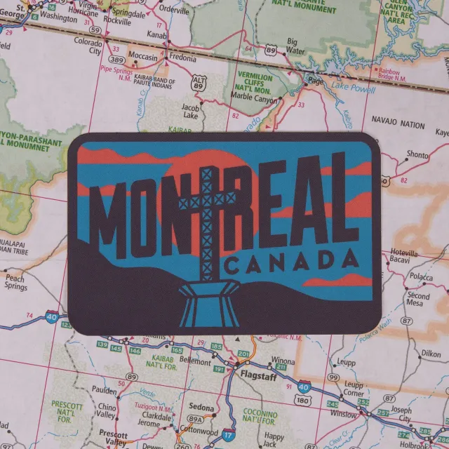 Vagabond Heart Montreal Quebec klistermærke vinyl mat vejrbestandig