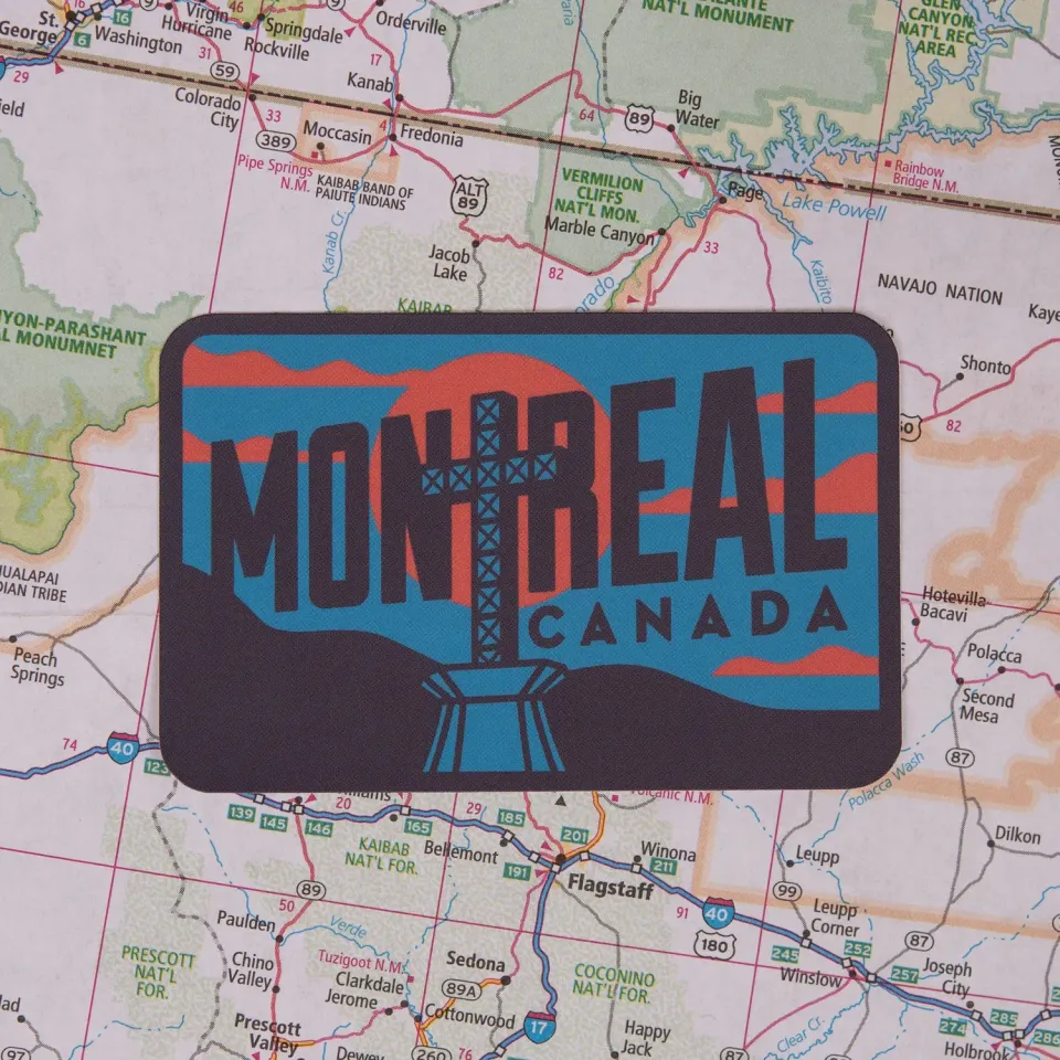 Vagabond Heart Montreal Quebec klistermærke vinyl mat vejrbestandig
