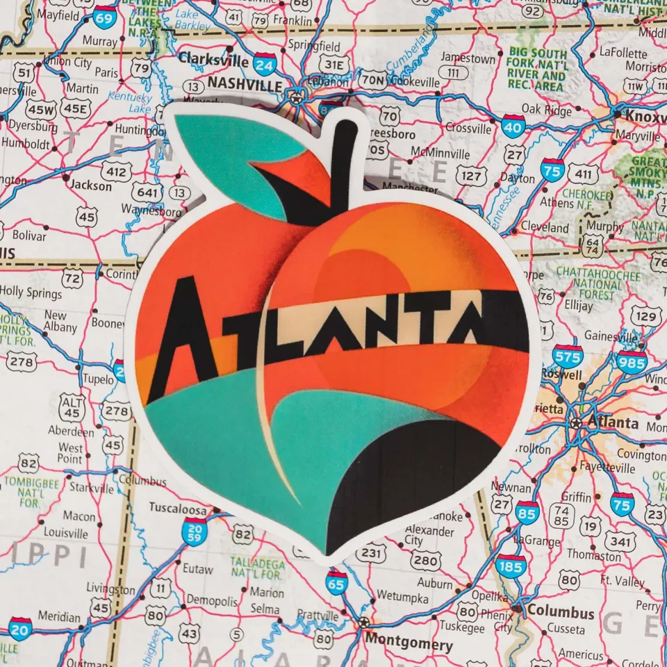 Vagabond Heart Atlanta sticker klistermærke vinyl