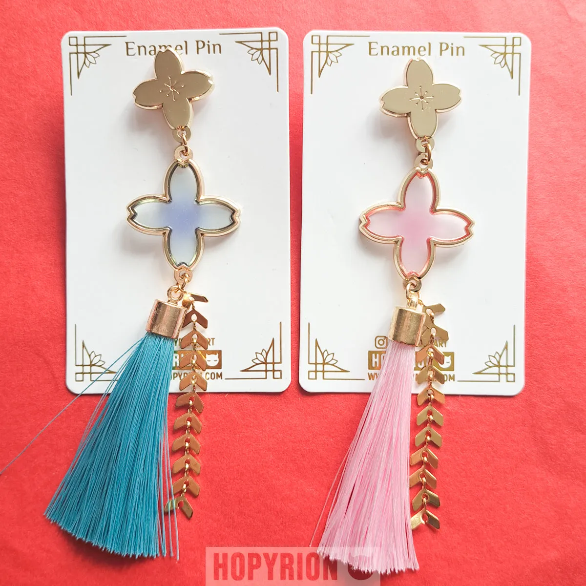 Hopyrion Sakura Dream emaljepin 6 cm lyserød
