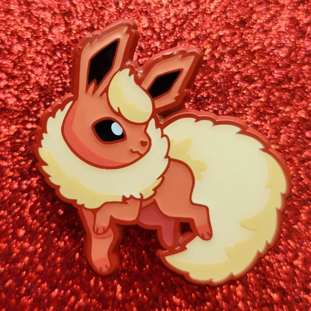 Appleminte Flareon pin 1,5 tommer farvet metal