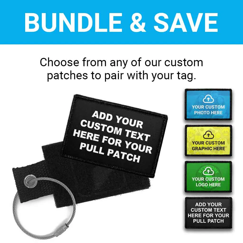 Pull Patch Custom Graphic + Tag sæt lodret eget design