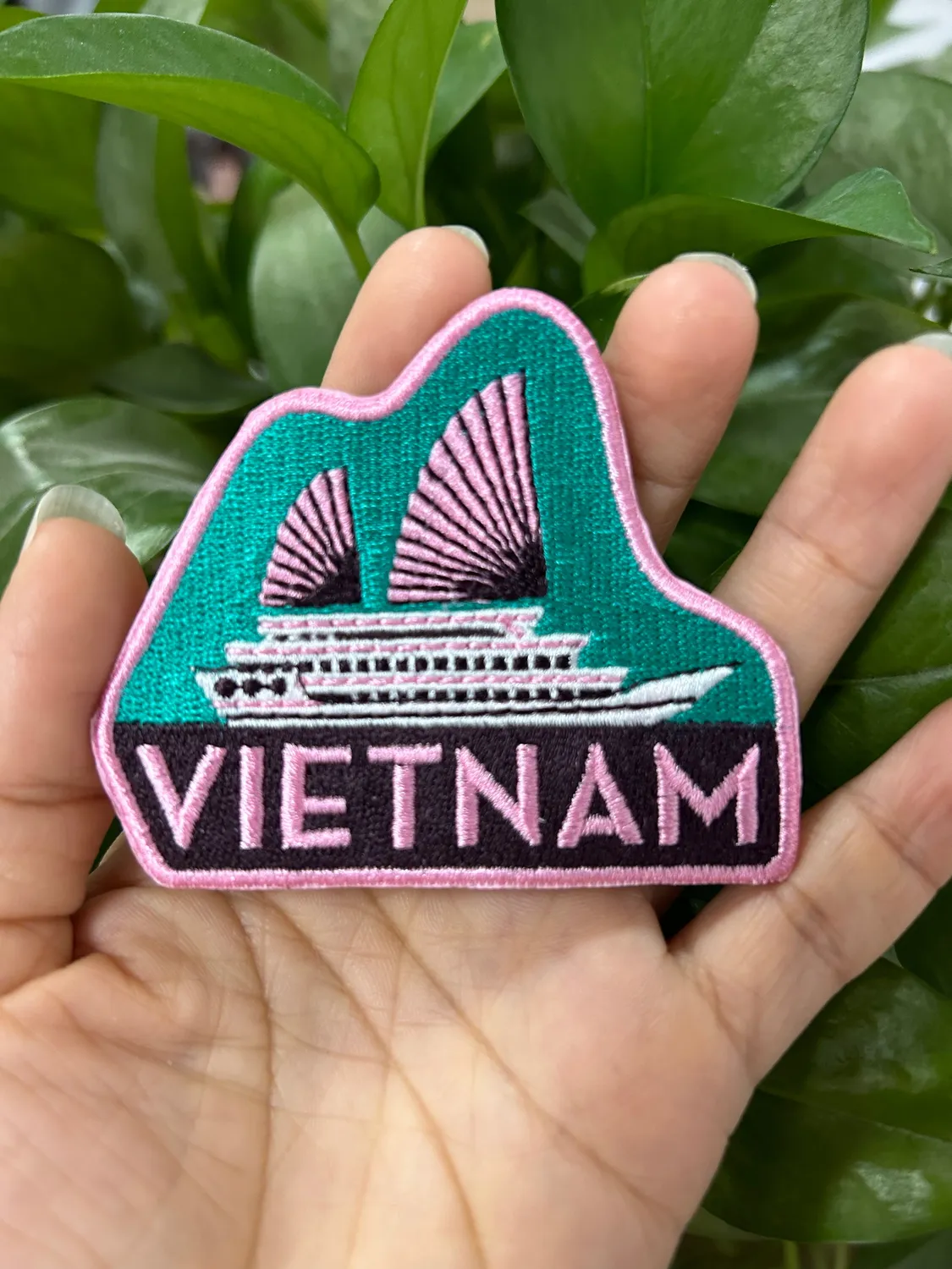 Vagabond Heart Vietnam patch broderet til denim